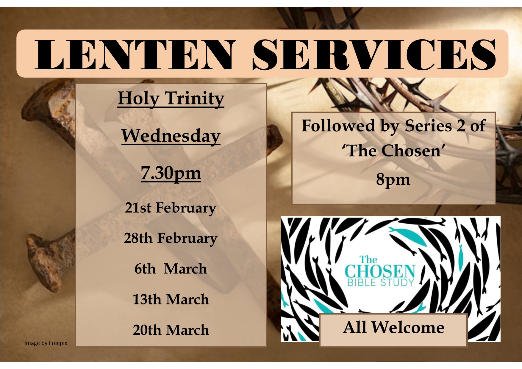 Lenten Services 2024 Weekly