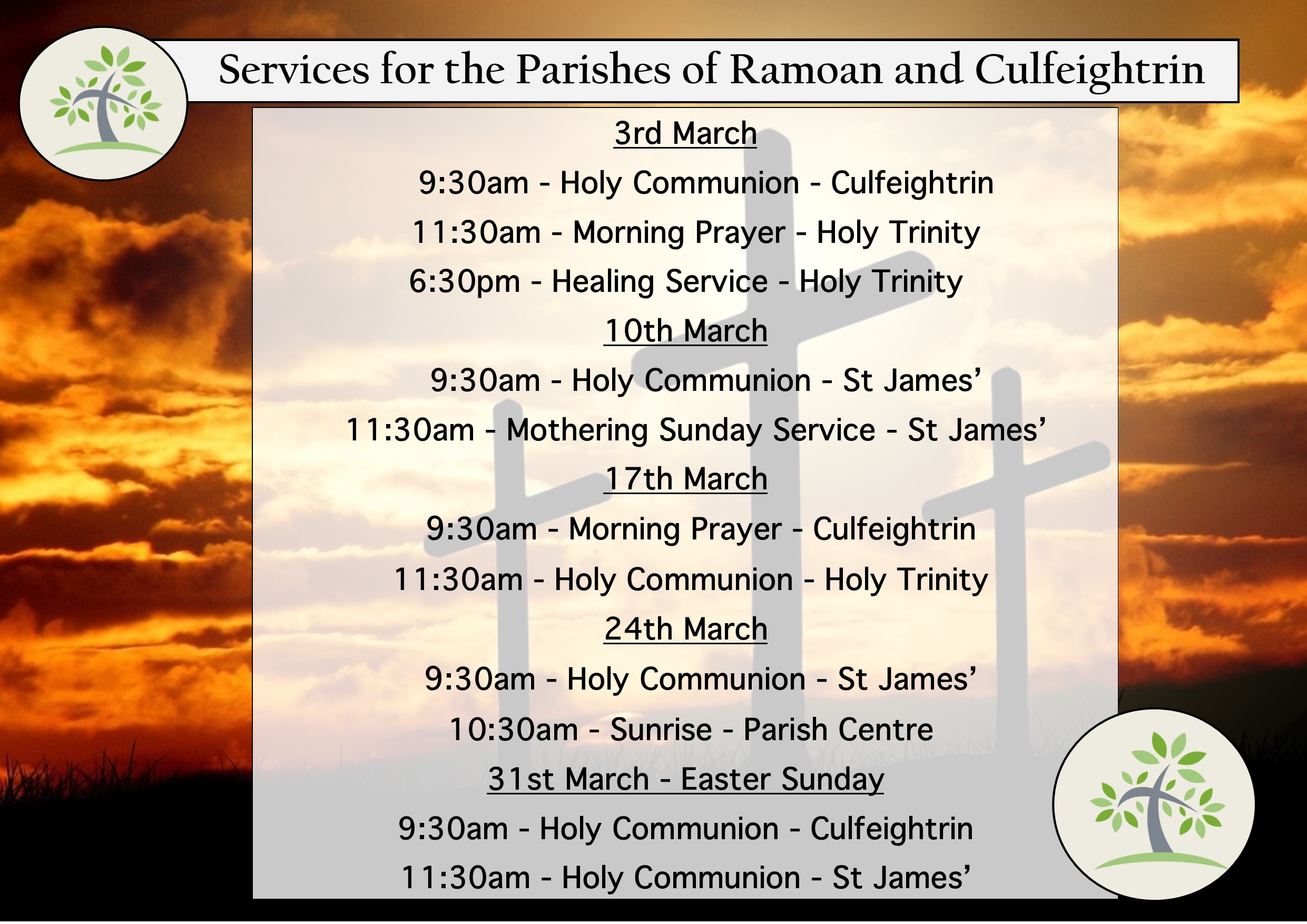 Parish Services March 2024