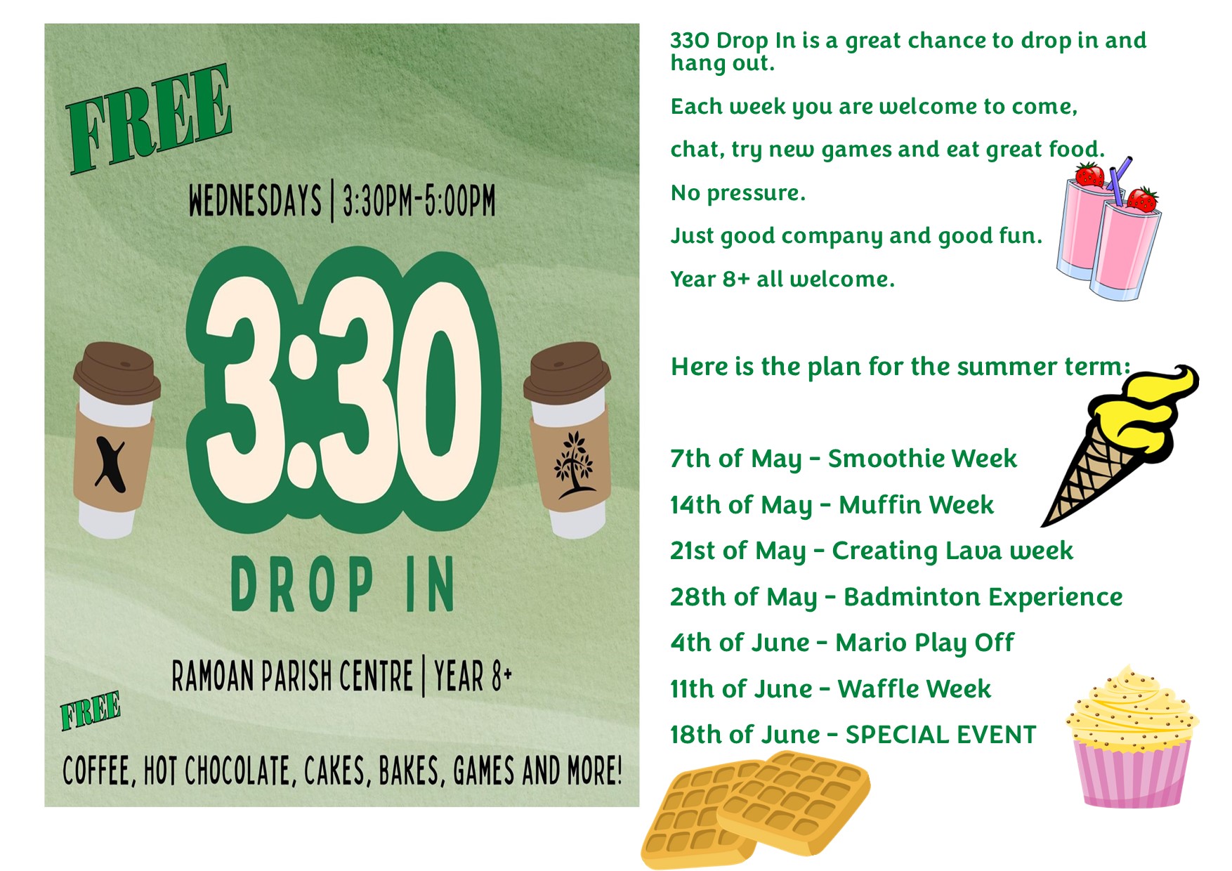 Drop in with activities 2025